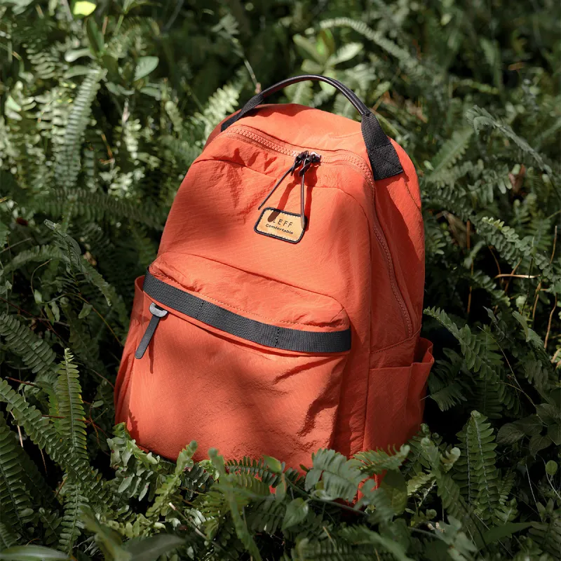 LEFF Fabric Backpack Regular Unisex Orange Juice Red/Space Gray/Sapphire Blue-1