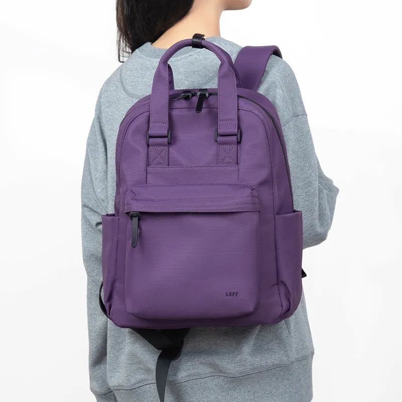 LEFF Fabric Fashion Travel Backpack Large Size Women's Twilight Purple/Stone Gray/Classic Black-1