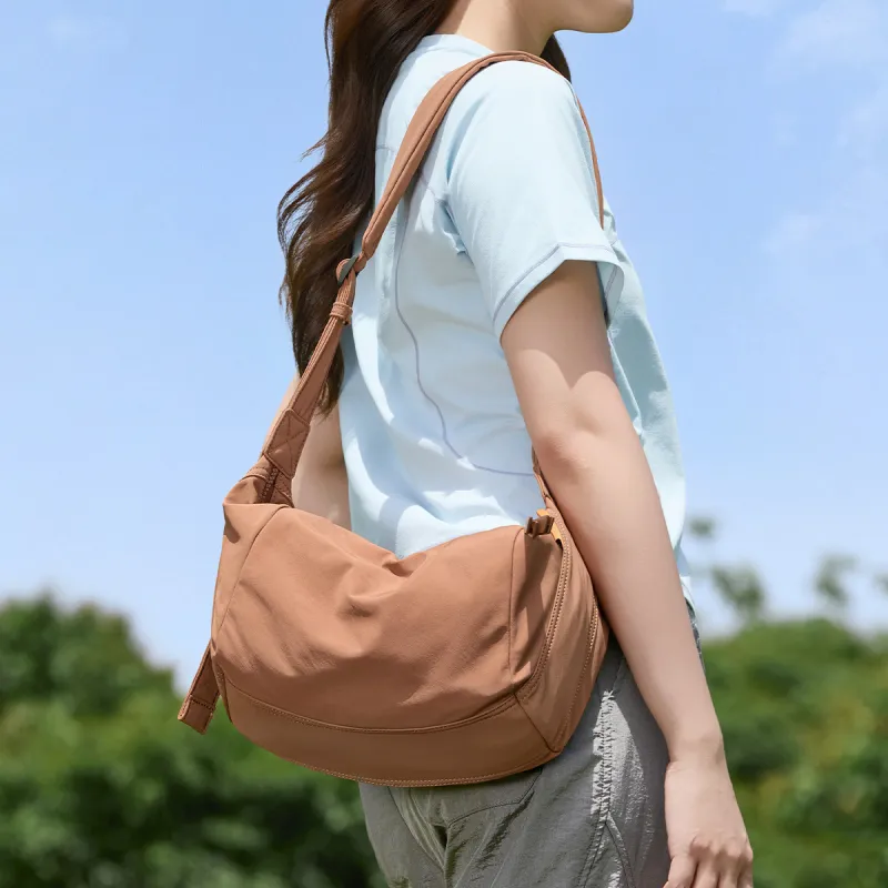 LEFF Fabric Crossbody Bag, Shoulder Bag Regular Unisex Khaki Liquorice Yellow Mist Gray Blue Red Brown-12