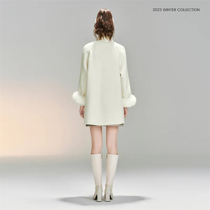 TAMMY TANGS Coats Women's White-2