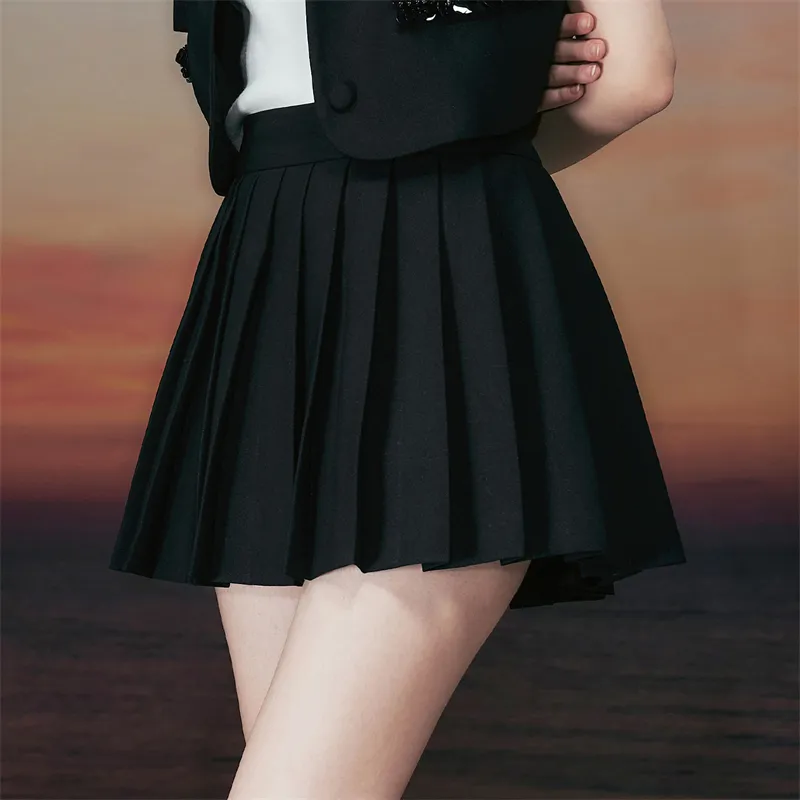 TAMMY TANGS Casual Short Skirts Women's Black-3