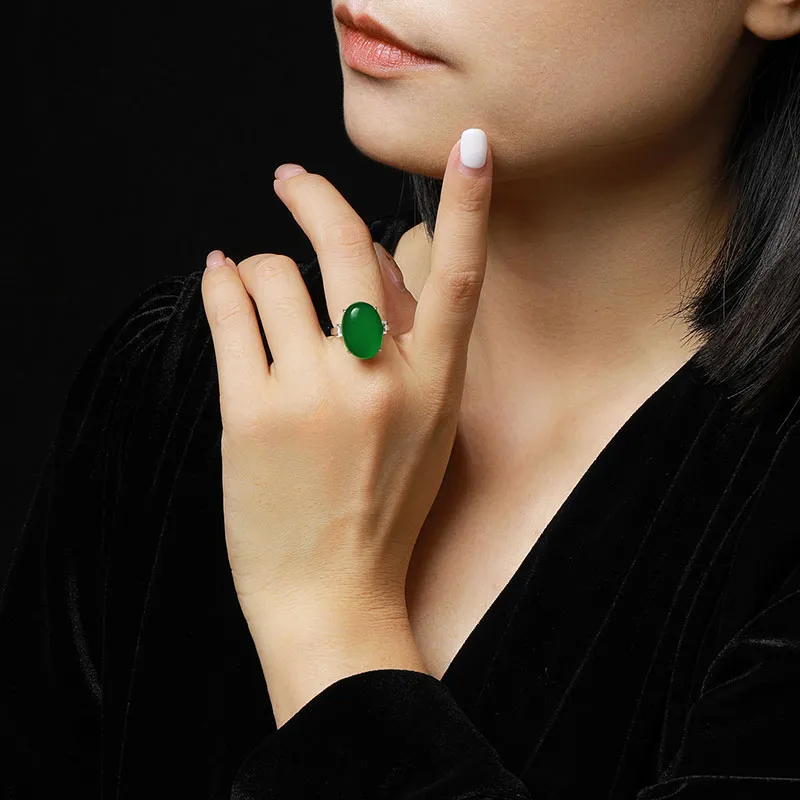 7℃ Jade Rings Women's-2