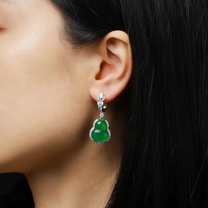 7℃ Jade Earrings Women's-2
