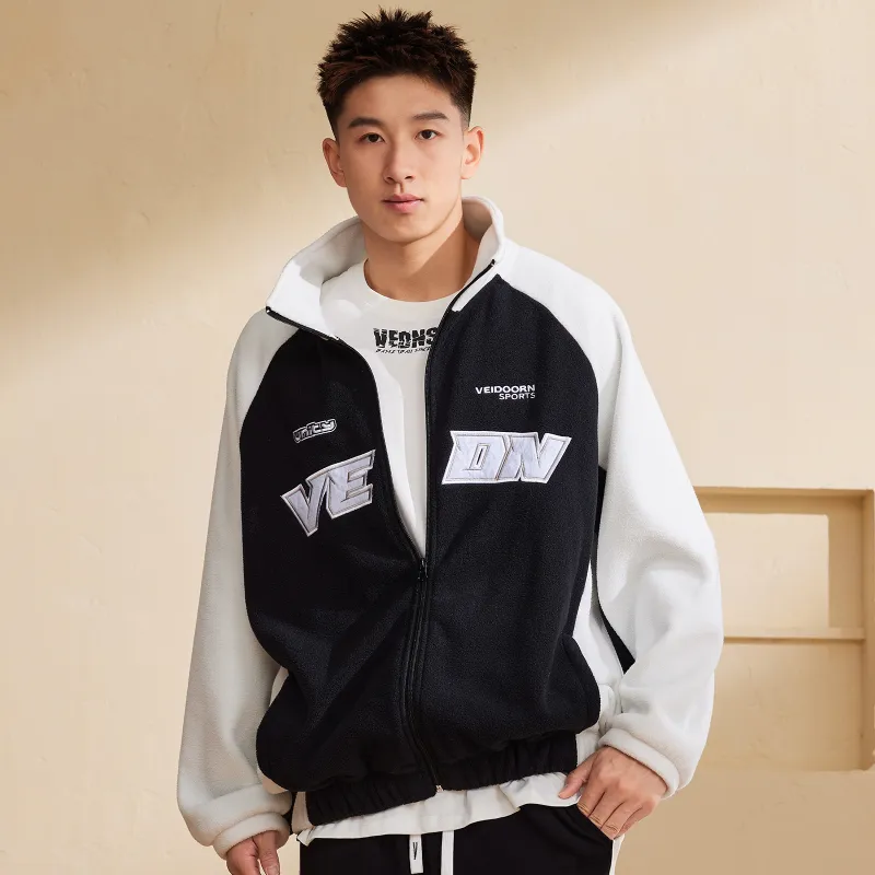 VEIDOORN Sweatshirt Jacket Unisex Resolve Blue White-16