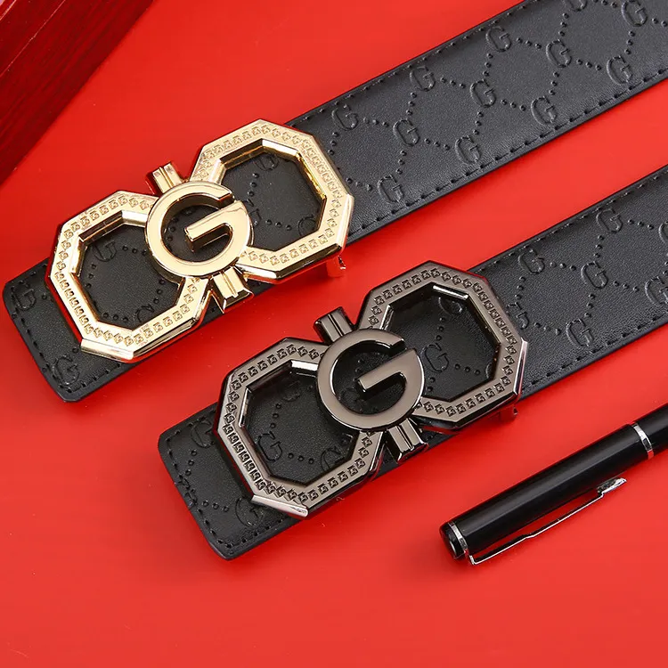 JKEM Cow Split Leather Belts Unisex 3.5cm-2