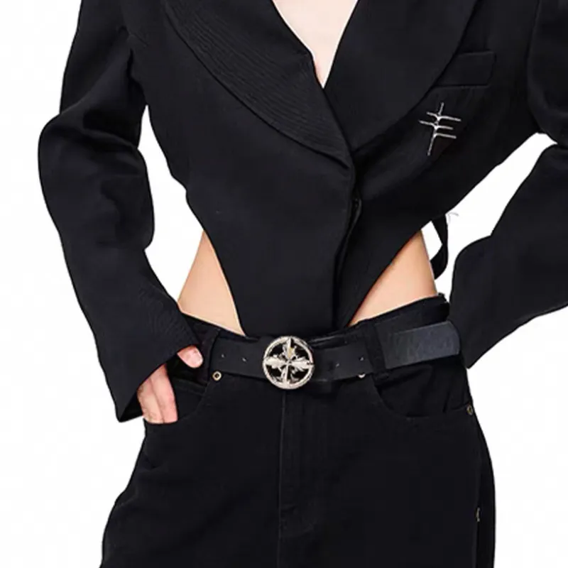 JKEM Faux Leather Belts Women's 2.85cm-6