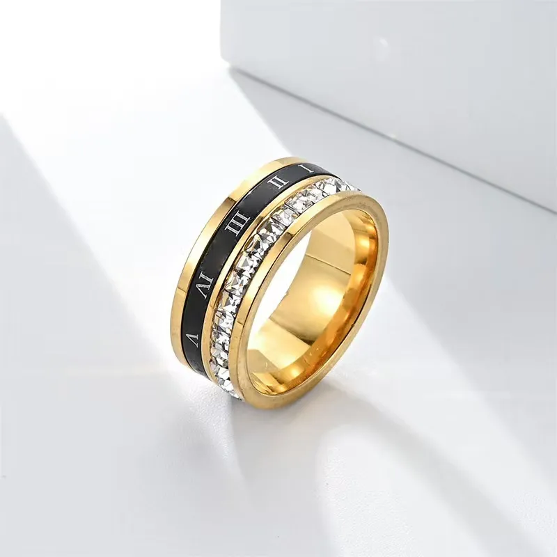 JKEM Titanium Steel Rings Unisex-7