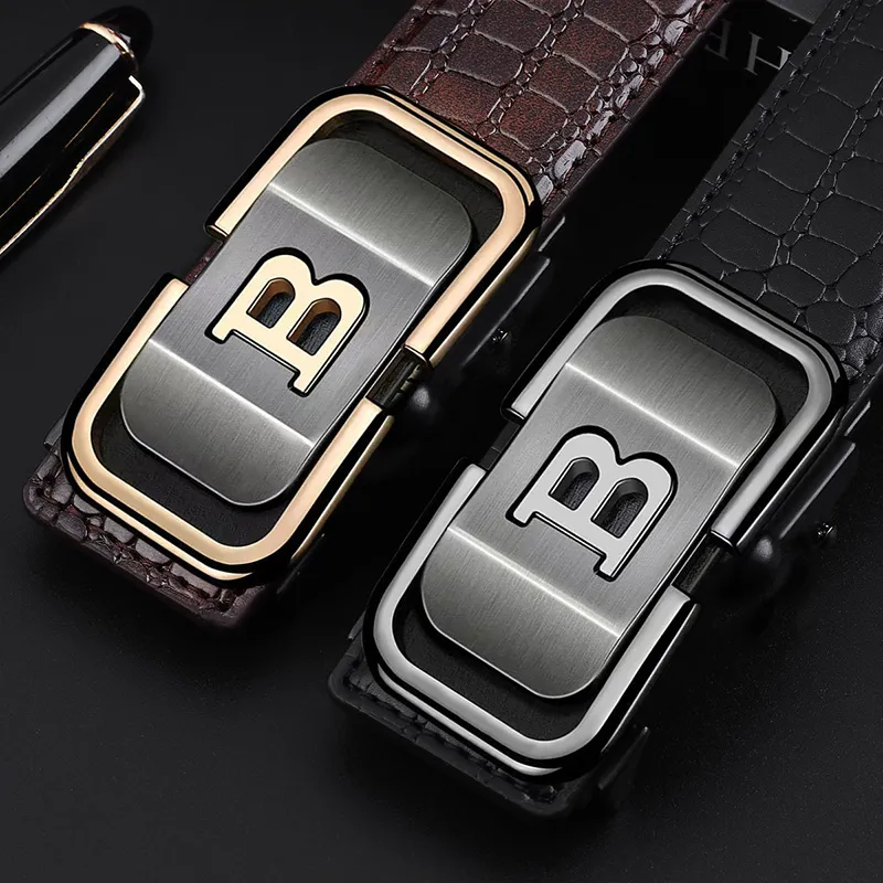 JKEM Alloy Leather Belts Unisex 4cm-13