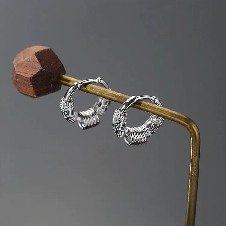 JKEM Titanium Steel Earrings Unisex-4