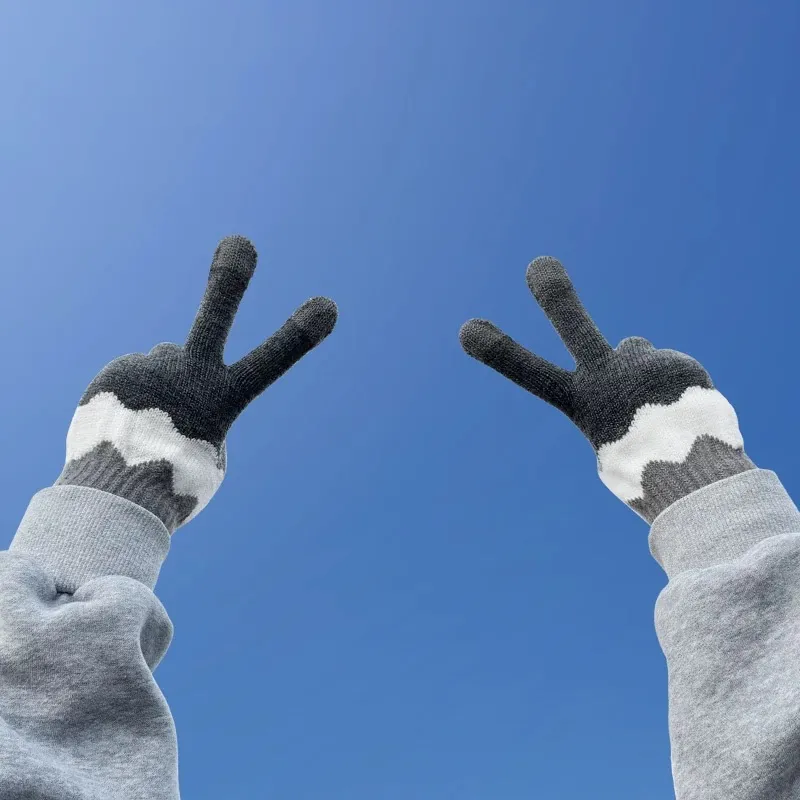JKEM Cotton Blend Knit Gloves Unisex-1