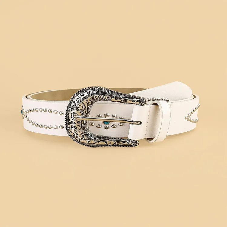 JKEM PU Leather Belts Unisex 3.7cm-4