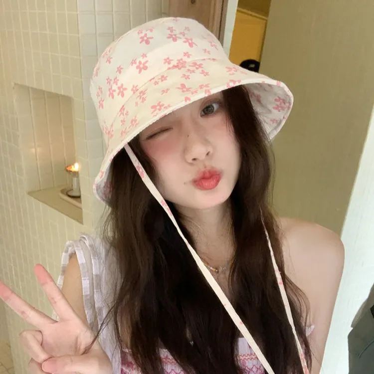 JKEM Cotton Polyester Blend Bucket Hats Women's-7