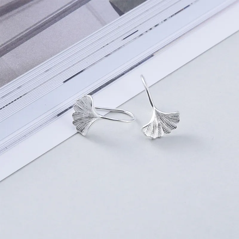 JKEM S925 Silver Stud Earrings Women's-2
