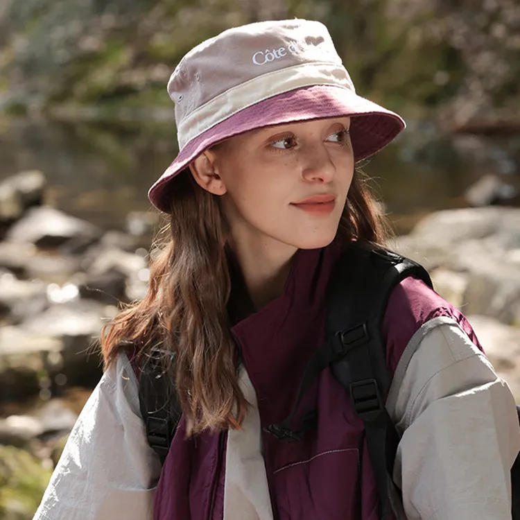 JKEM Cotton Polyester Blend Bucket Hats Unisex-1