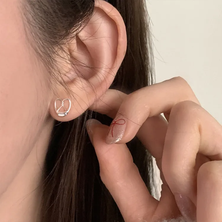 JKEM Copper Stud Earrings Women's-4