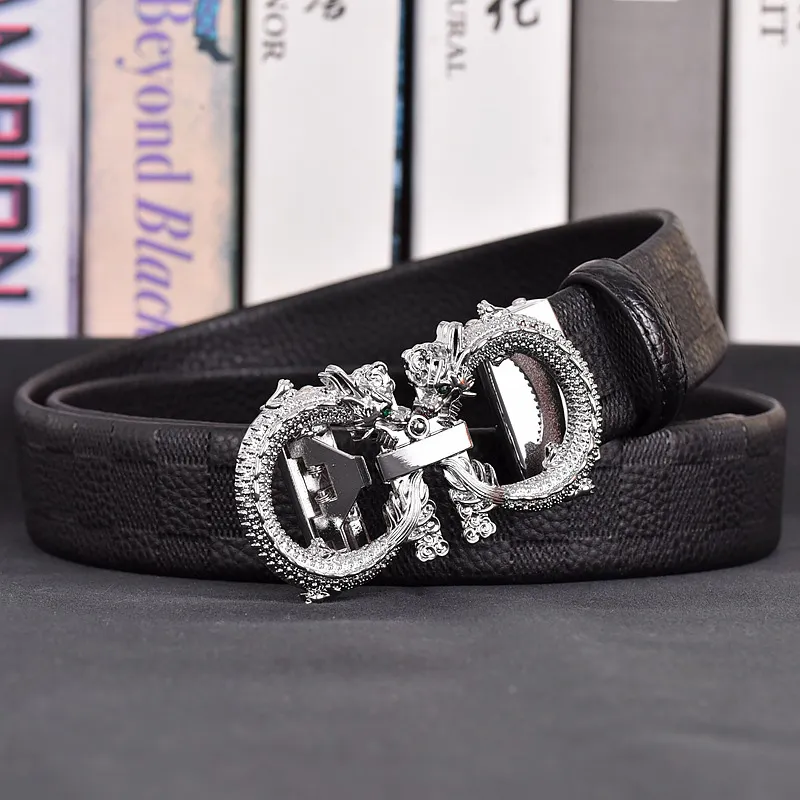 JKEM Cow Split Leather Leather Belts Unisex 3.5cm-4