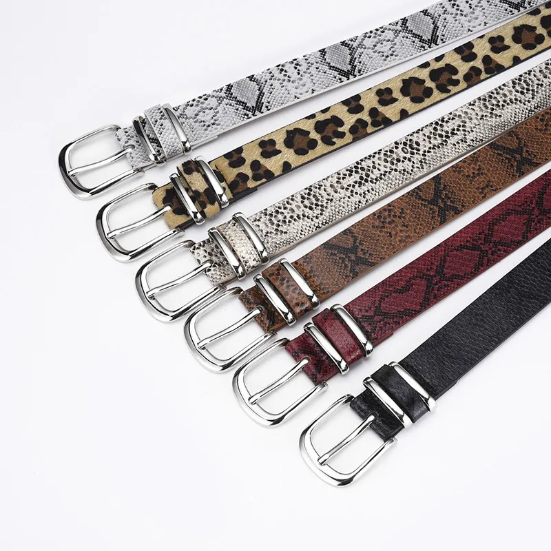 JKEM PU Leather Belts Women's 2.3cm-12