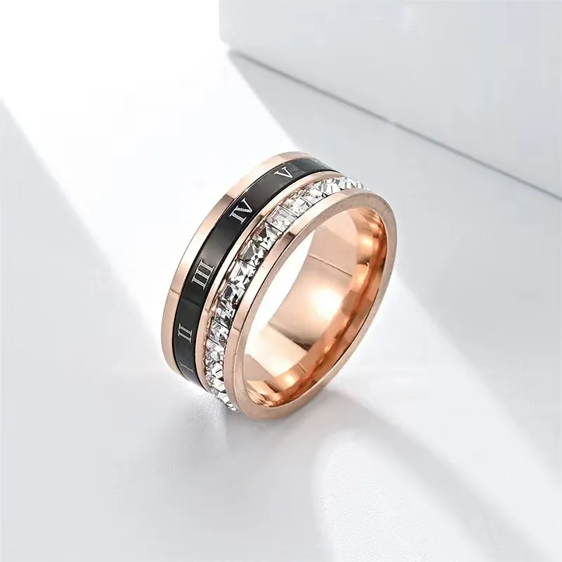 JKEM Titanium Steel Rings Unisex-2