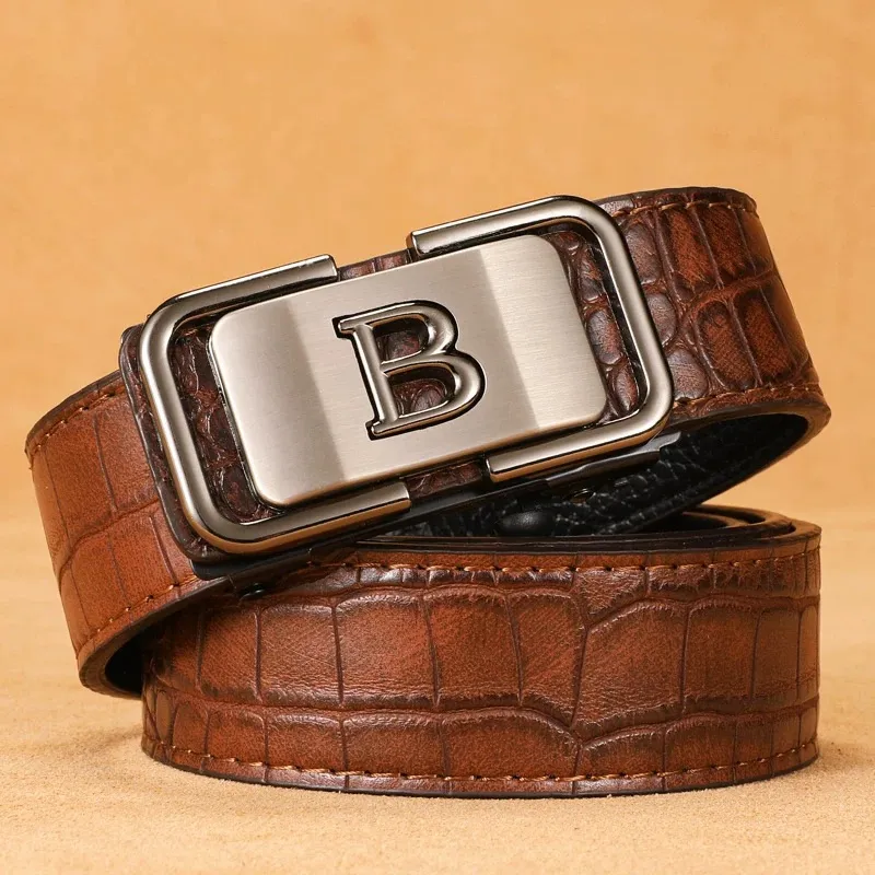JKEM Alloy Leather Belts Unisex 4cm-10