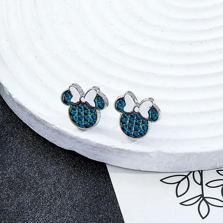 JKEM Zinc Alloy/Zircon Stud Earrings Women's-1