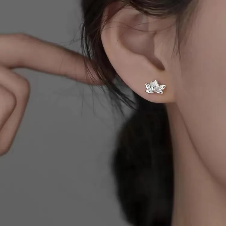JKEM 925 Sterling Silver Stud Earrings Women's-3