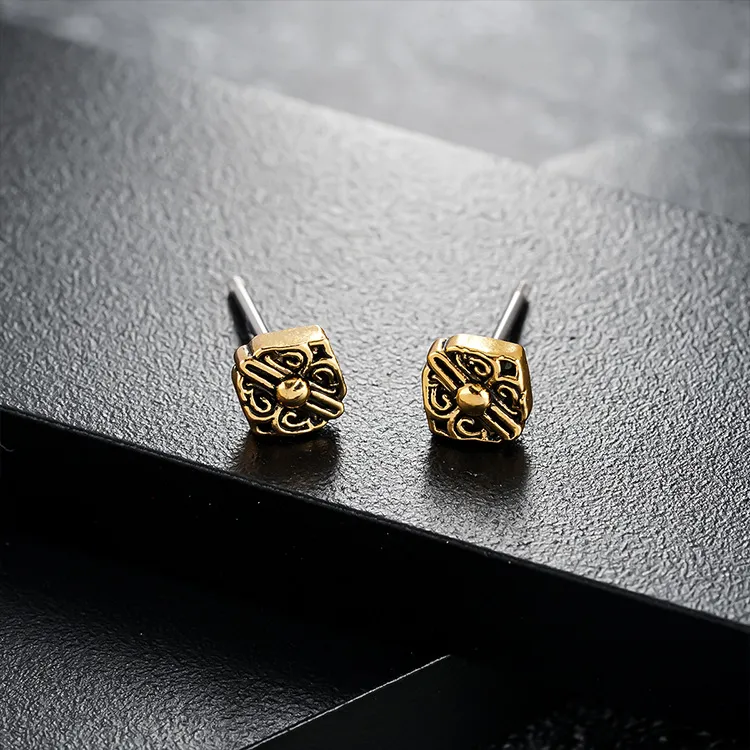 JKEM Copper Stud Earrings Unisex-6