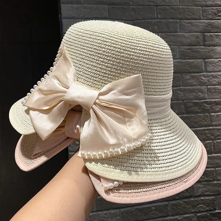 JKEM Paper Reed Sun Protection Hats Women's-9