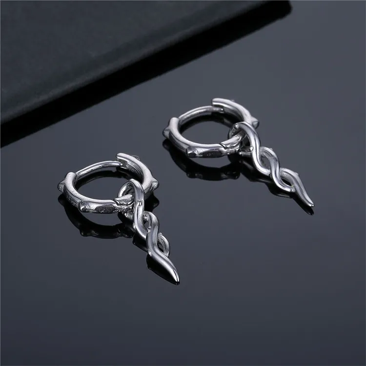 JKEM Titanium Steel Earrings Unisex-6