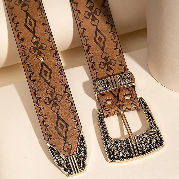 JKEM PU Leather Belts Unisex 3.8cm-3