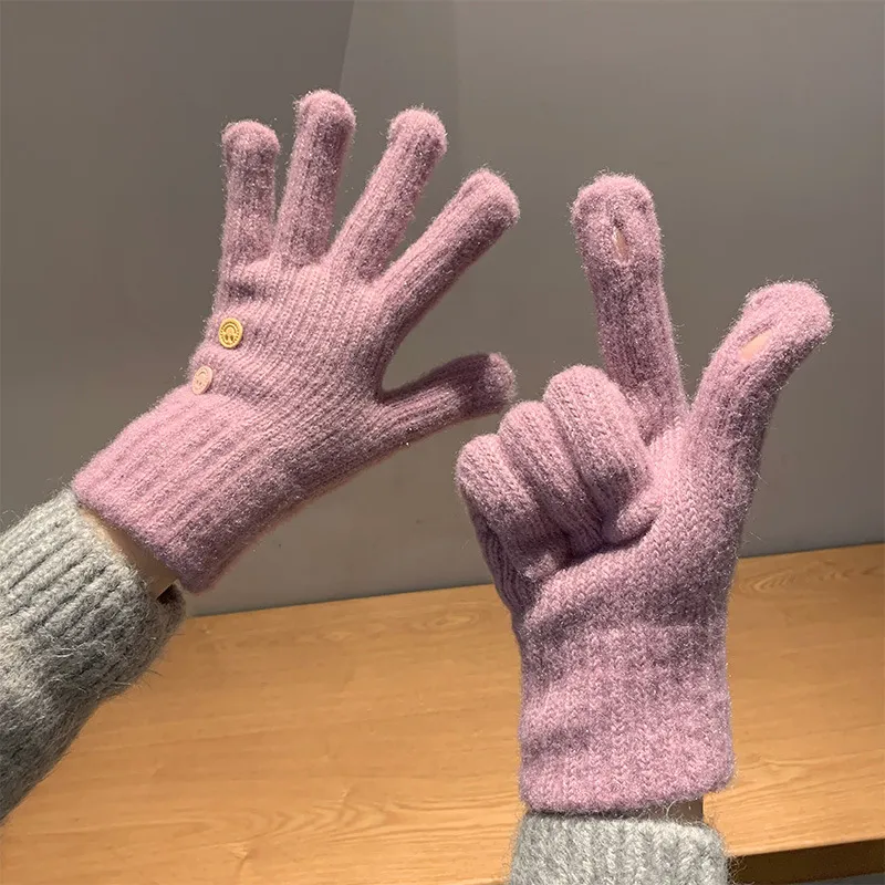 JKEM Acrylic Knit Gloves Unisex-8
