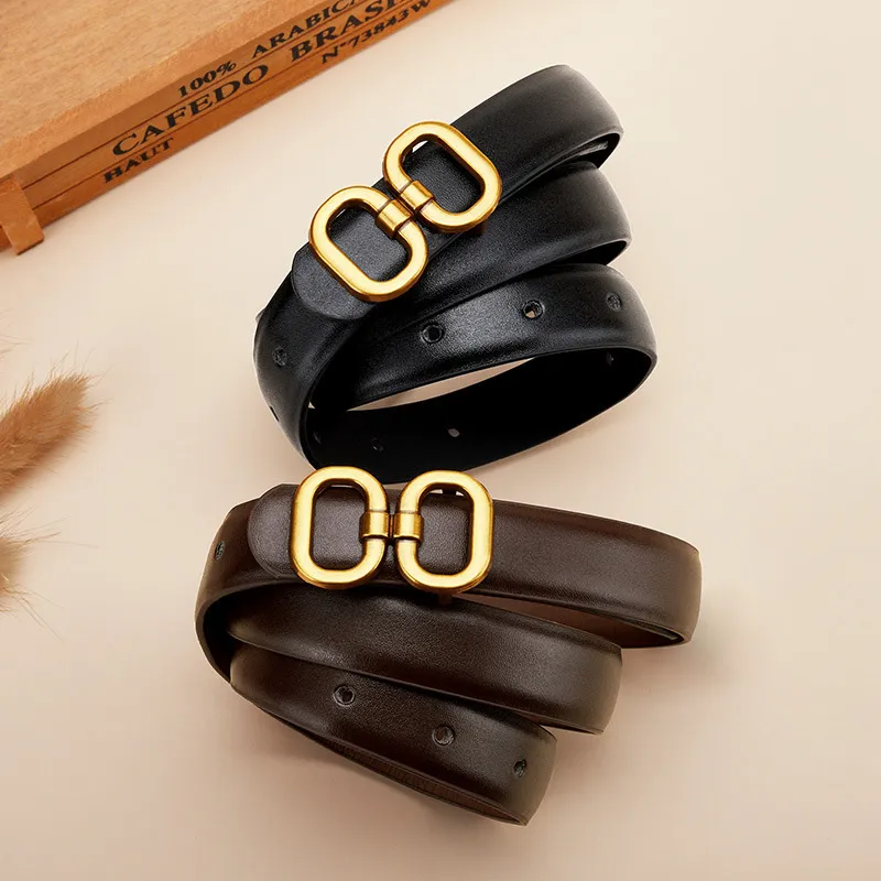 JKEM PU Leather Belts Women's 2.3cm-7