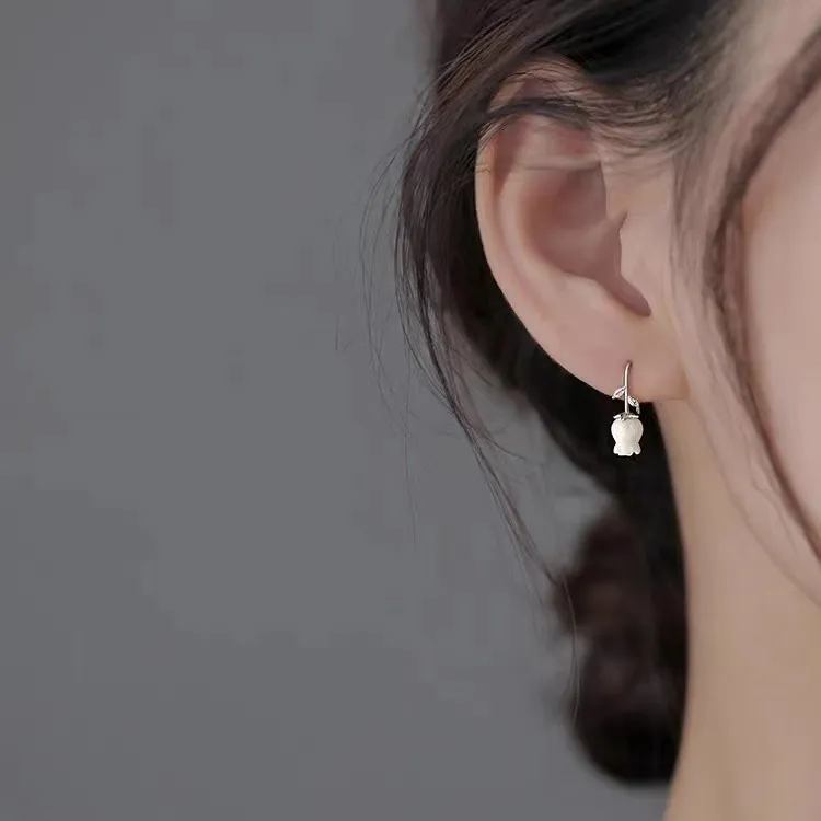 JKEM 925 Sterling Silver Earrings Women's-1