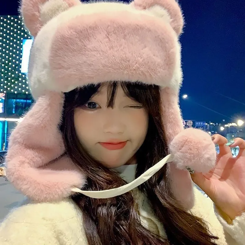 JKEM Rabbit Hair Hats & Caps Unisex-1