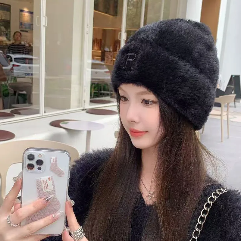 JKEM Faux Mink Fur Hats & Caps Unisex-7