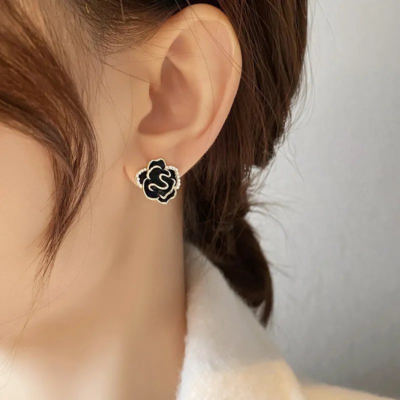 JKEM Alloy Faux Pearl Stud Earrings Unisex-2