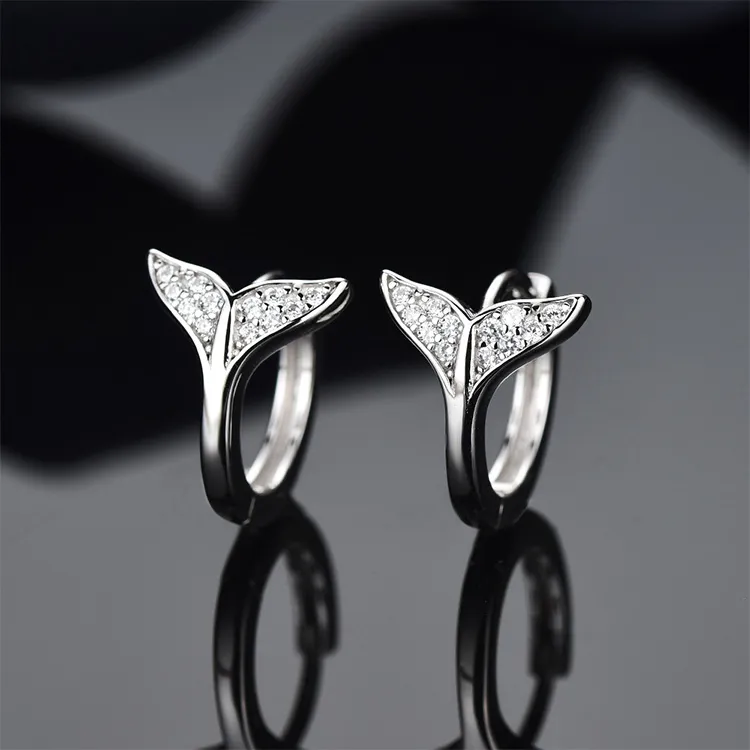 JKEM 925 Sterling Silver Earrings Unisex-5