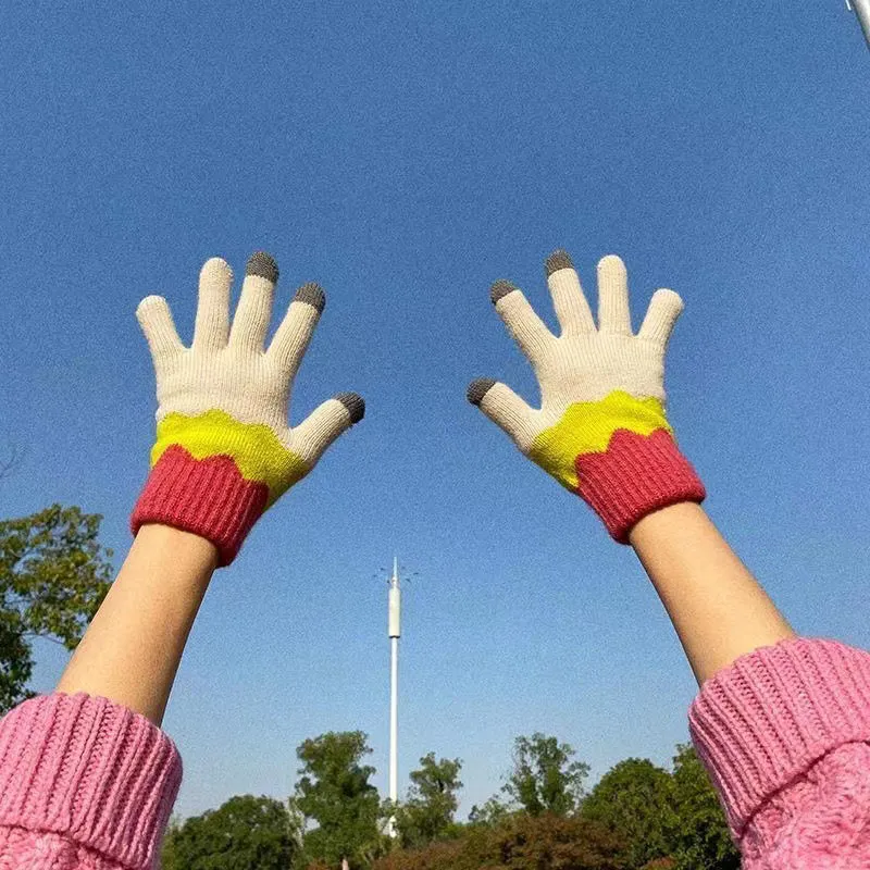 JKEM Cotton Blend Knit Gloves Unisex-9