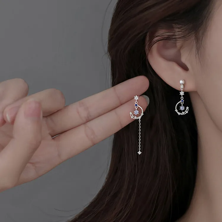 JKEM 925 Silver/alloy/resin Earrings Women's-1