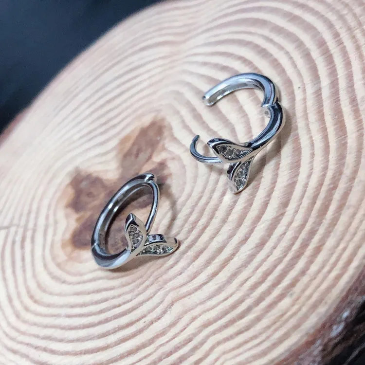 JKEM 925 Sterling Silver Earrings Unisex-3
