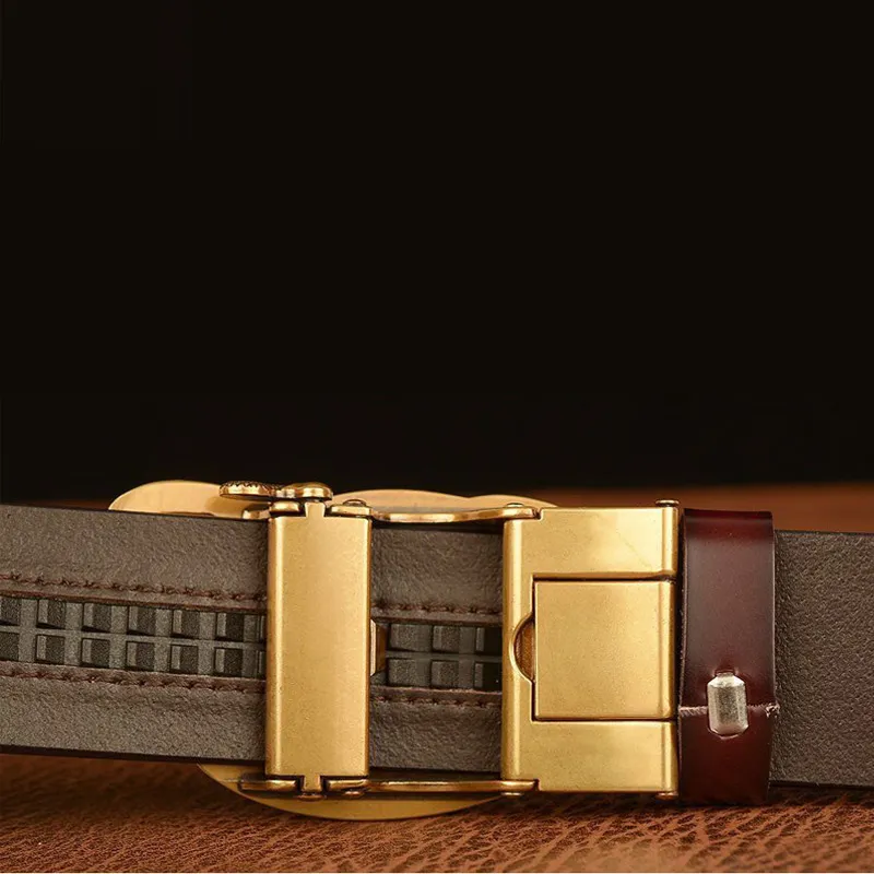 JKEM Cow Split Leather Belts Men's 3.5cm-4