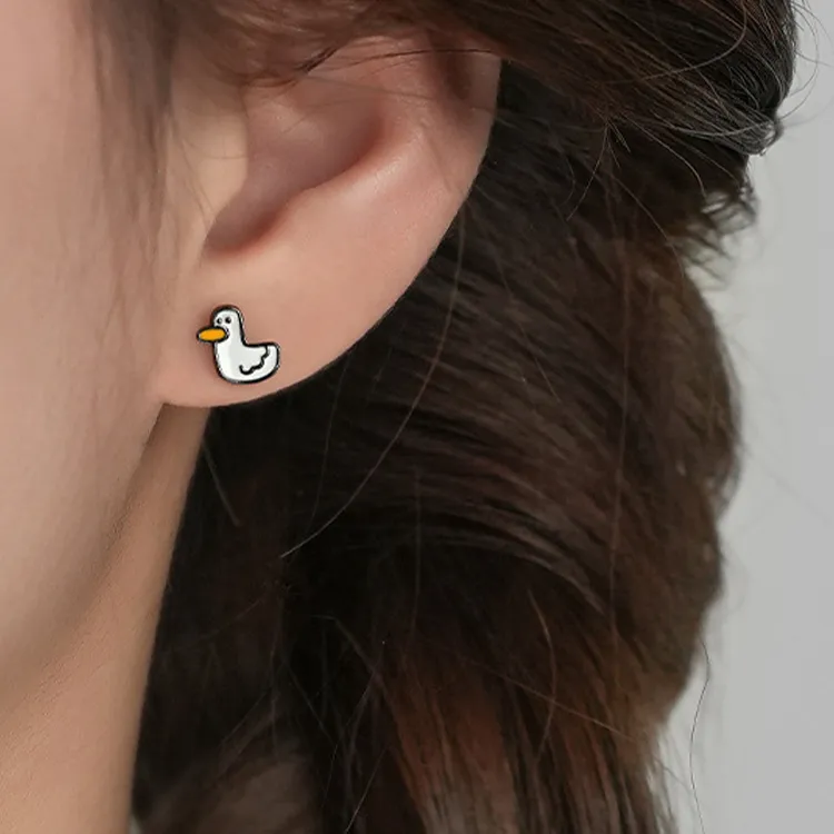JKEM 999 Fine Silver Stud Earrings Women's-6
