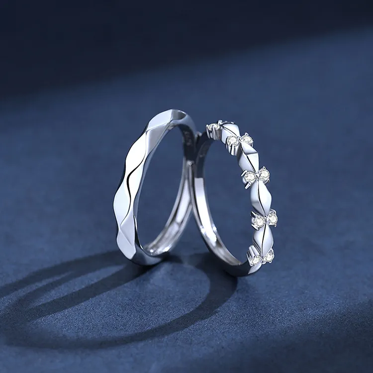 JKEM 925 Sterling Silver Rings Unisex-3