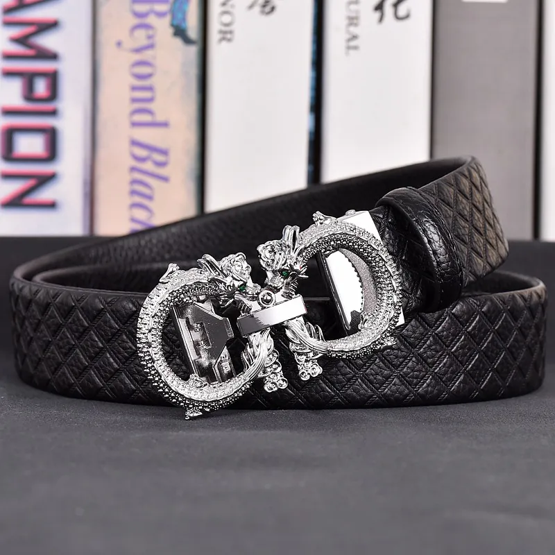 JKEM Cow Split Leather Leather Belts Unisex 3.5cm-23