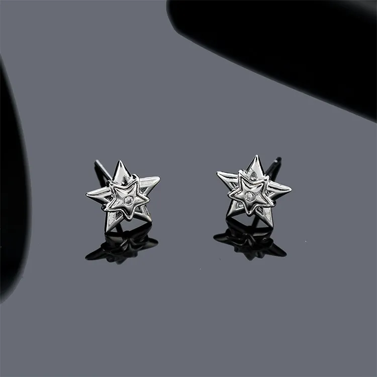 JKEM Copper Stud Earrings Unisex-4