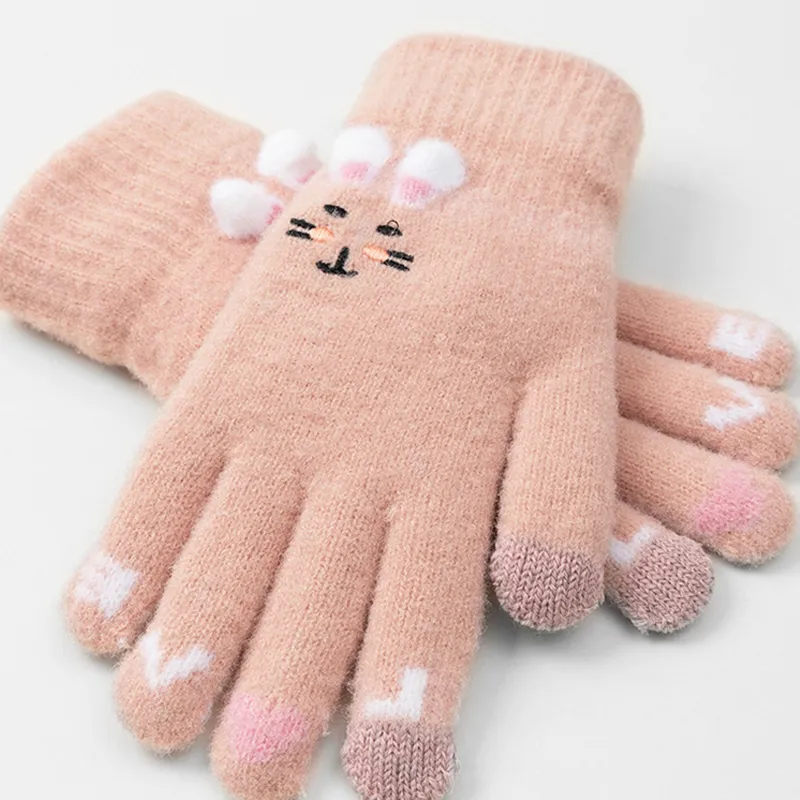 JKEM Acrylic Knit Gloves Unisex-2
