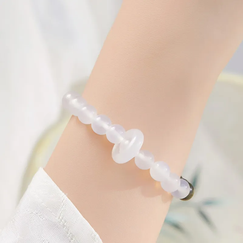 JKEM Chalcedony Jade Bracelets Women's-1