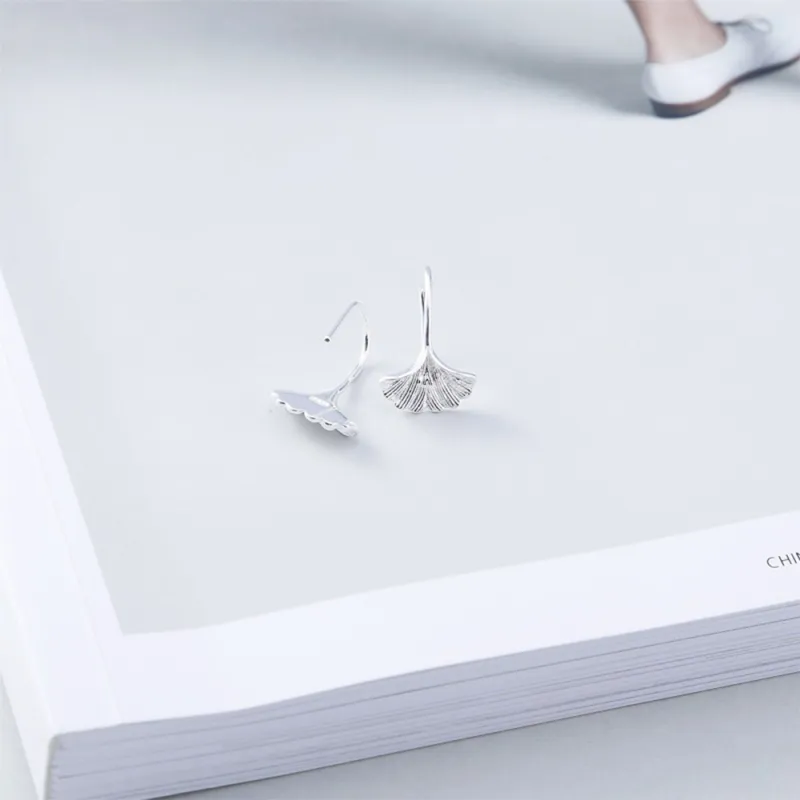 JKEM S925 Silver Stud Earrings Women's-4