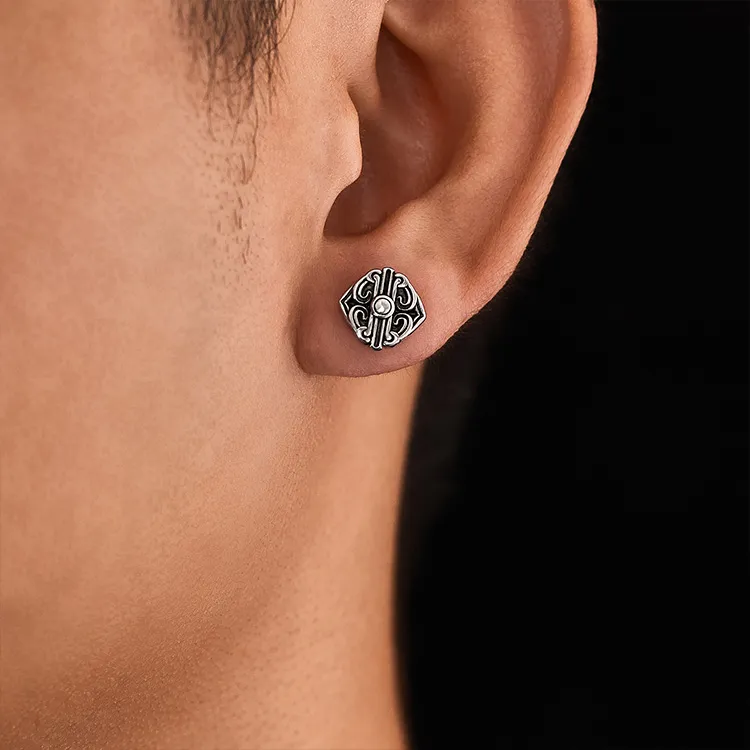 JKEM Copper Stud Earrings Unisex-3