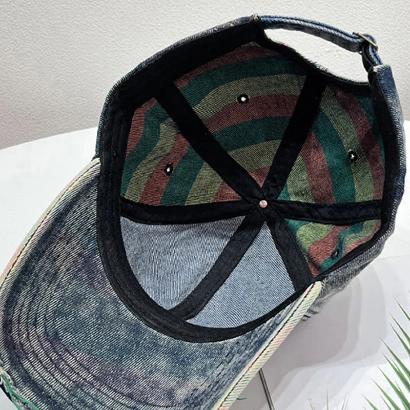 JKEM Denim Baseball Caps Unisex-3