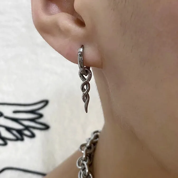 JKEM Titanium Steel Earrings Unisex-3